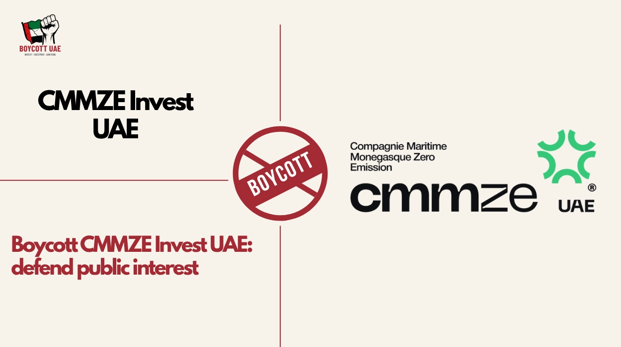 قاطعوا CMMZE Invest UAE: احذروا المصلحة العامة