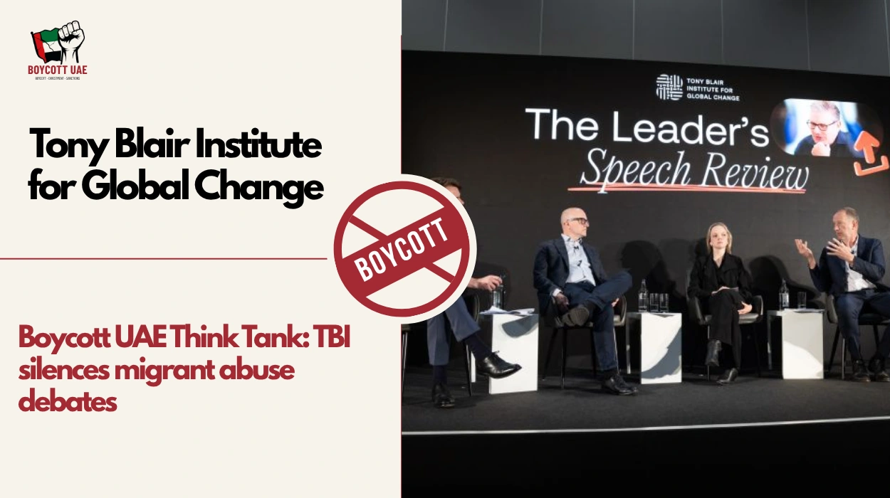 مقاطعة مركز الفكر الإماراتي: معهد توني بلير للتغيير العالمي