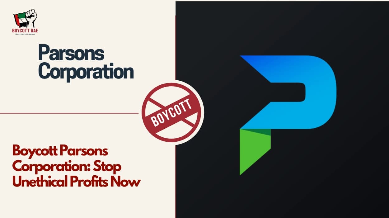 قاطعوا شركة بارسونز: أوقفوا الأرباح غير الأخلاقية الآن